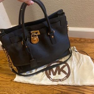 Michael Kors Black Hamilton Satchel